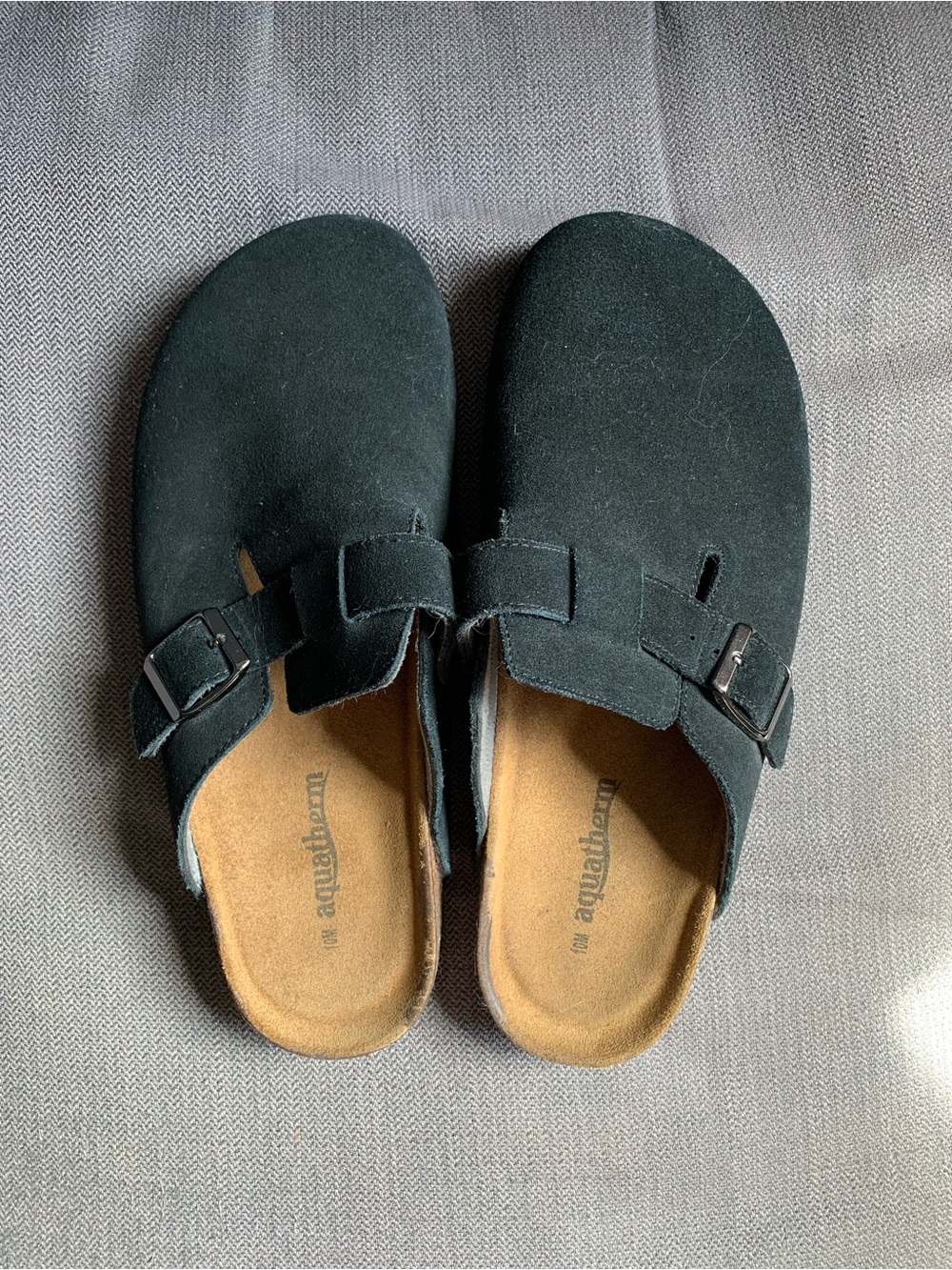 Aquatherm Black Slip-On Buckle Clogs